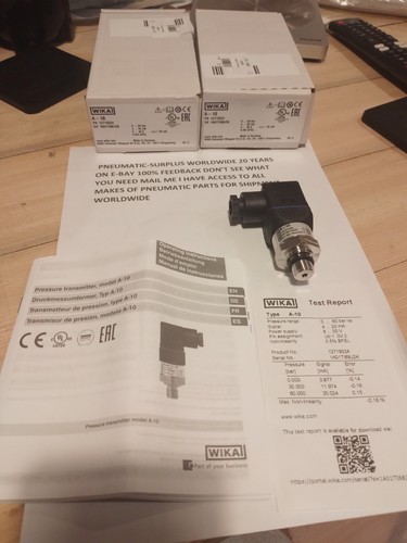 Wika pressure transmitter 10 - pressure,