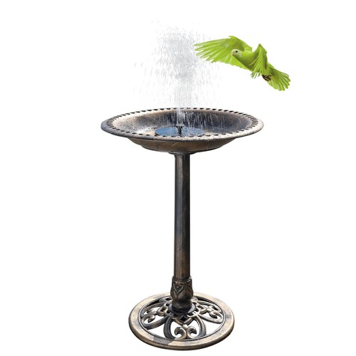 Inch bird bath - inch, solar