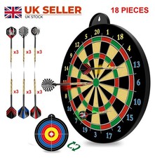 18x 22g Professional Tungsten Darts Set, Steel Tip+Shaft+Flight+Barrel &Case Uk