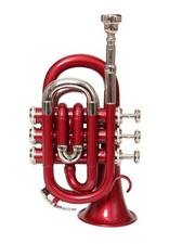 BRAND NEW POCKET TRUMPET RED