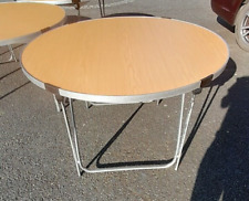 Gopak 4ft round 1220mm Laminate Top Table  Saxon Oak GP16 698mm 4 available