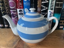 TG Green cornishware vintage globe teapot church stamp larger size