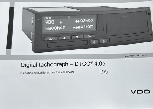 Siemens vdo digital tachograph - vdo,