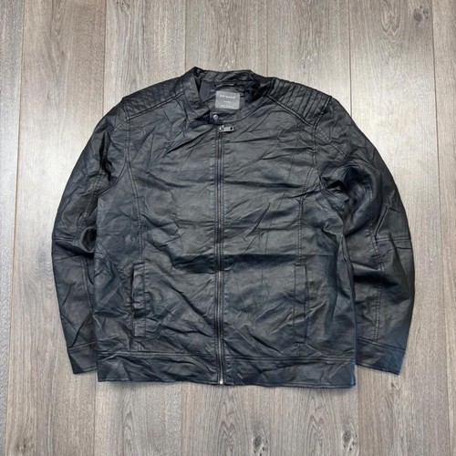 Primark black moto style faux - style,