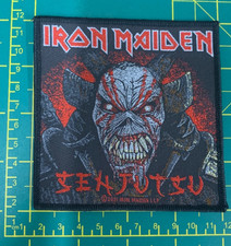 IRON MAIDEN SENJUTSU UNMASKED  SAMURAI WOVEN SEW ON PATCH OFFICIALLY LICENSED