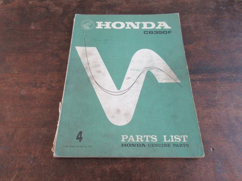 Honda cb350f 1974 parts list - honda,