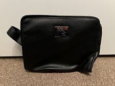 YSL Yves Saint Laurent Jazz Toiletries Wash Bag Mens Shave Travel Pouch Black