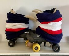 90’s Vintage bauer turbo roller skates Quads Rip Roller Wheels/Hockey Socks UK 5