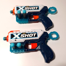 Zuru X SHOT Excel Kickback Dart Blasters Pair of Complete With Foam Darts