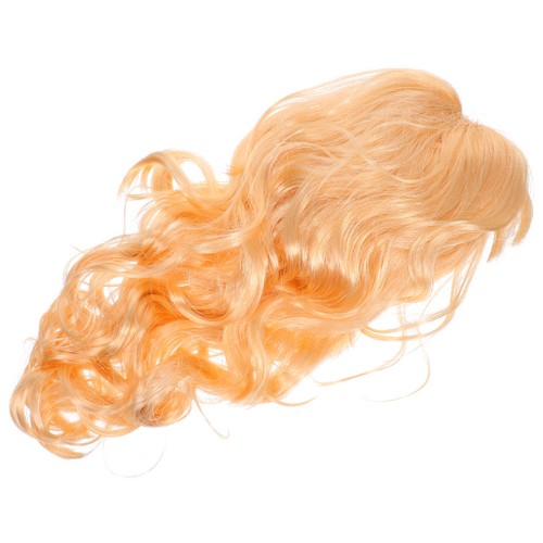 Realistic golden curly wavy - curly,