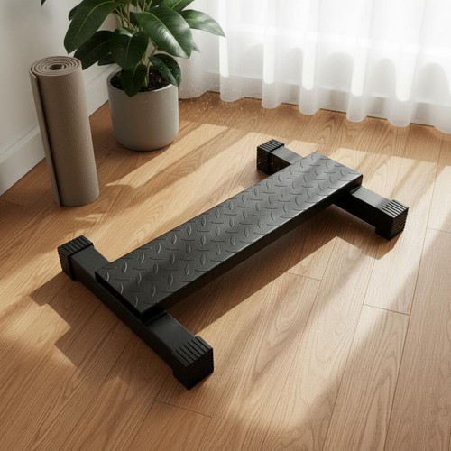 Calf raise block - raise, stretching
