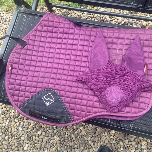 Lemieux saddle pad set plum - saddle,