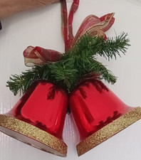 2 Christmas Bells - Hanging Decorations