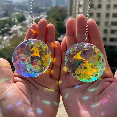 2pcs round crystal sun - round,