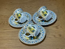 egyptian cup and saucer for three