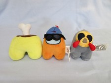 Innersloth Toikido Among Us Bag Hangers x 3 Approx 3.5''