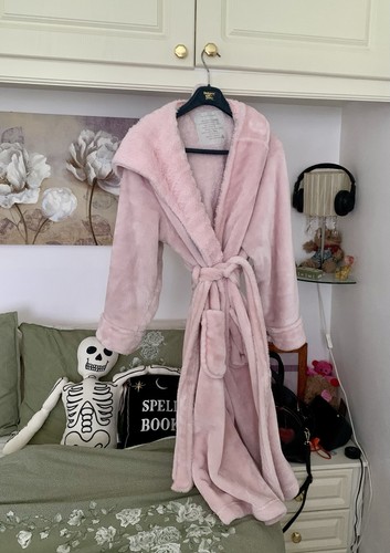 Ladies powder pink hooded - m,