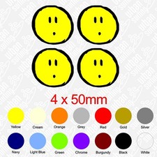 4 x 50mm Window Wheel Stickers