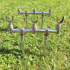 NEW GOAL POST BUZZ BAR SET 20-35 CM 4 x BANK STICKS + 3 U RESTS CARP FISHING 