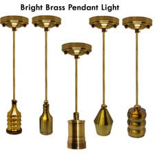 Vintage Ceiling Pendant Light Braided Fabric Flex Lamp Holder Light Fitting Kit