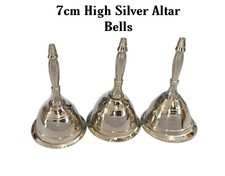 Mini Silver Nickel Altar Bell Pagan Wiccan Witch Small 3 Choices
