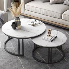 Round Nesting Coffee Table Set