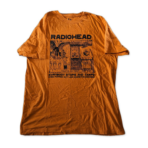 Radiohead orange shirt - radiohead,