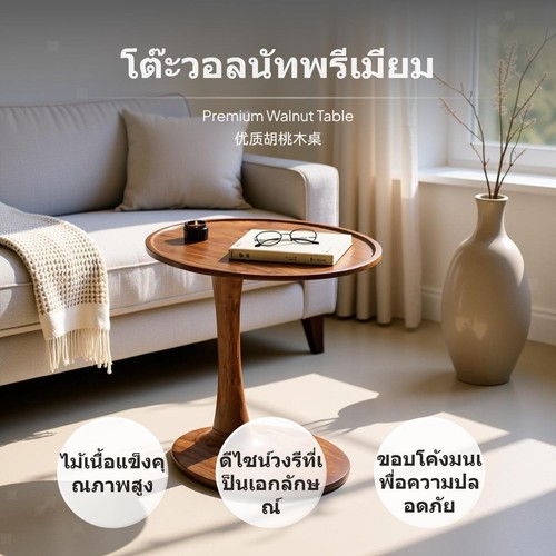 Premium black walnut solid - black,