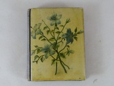 Mauchline Ware Book Lily Floral White Black Lacquer Watchwords of Eternity