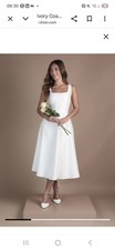 Coast White Belted Dress