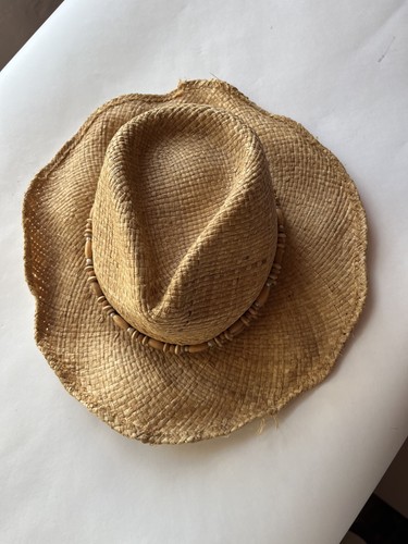 Natural straw cowboy hat - natural,