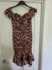Leopard Print Bardot Fishtail
