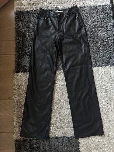 Zara black faux leather - zara,