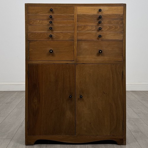 Antique oak fitted storage - antique,