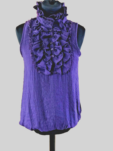 Quiz top sleeveless high - , neck
