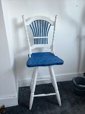 Solid Wood Tall Breakfast Bar Swivel Chair Stool Pub Bar Seat Up cycle Project