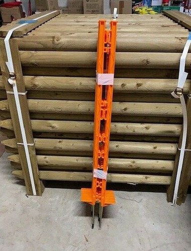 Orange poly post - post, 3ft