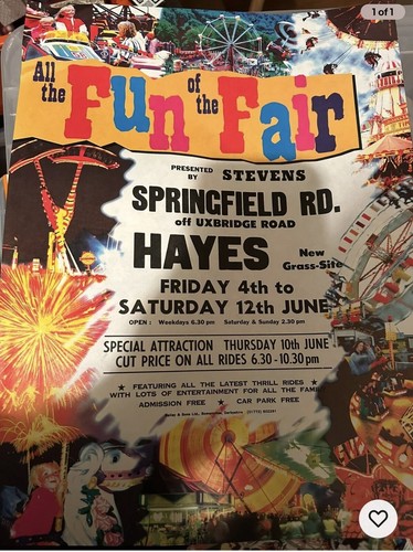 Stevens fun fair poster rare - fun,