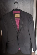 Men's Black The Spitalfields Clothing Co Suit 38R/EU48 (Pre-owned)