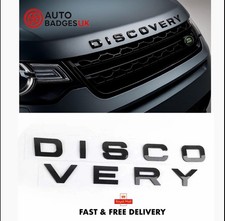 Land Rover Discovery Sport Bonnet/Boot Gloss Black Badge Lettering Emblem 