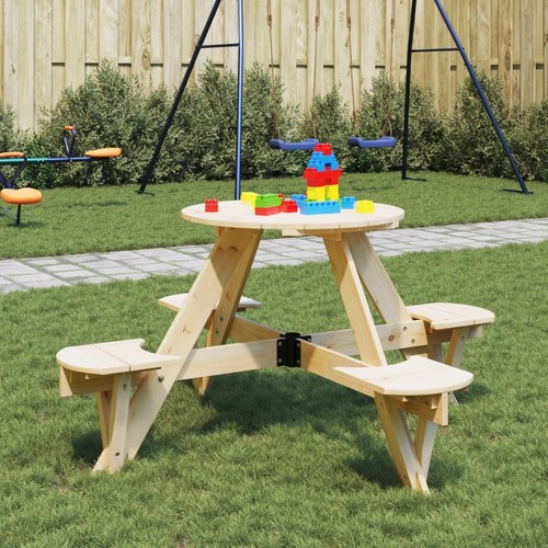 Kids wooden picnic table - picnic, 4