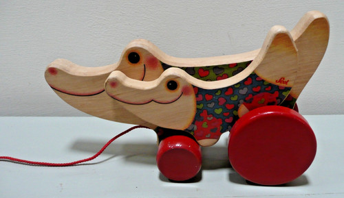 Vintage sevi pull - pull, wooden