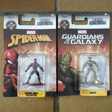  Jada Nano Metalfigs Marvel Avengers/Guardians - Spiderman Unlimited & Groot 