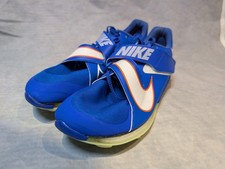 Nike Air Zoom LJ Elite Men UK Size 9 Blue Track Field Long Jump Spikes NEW