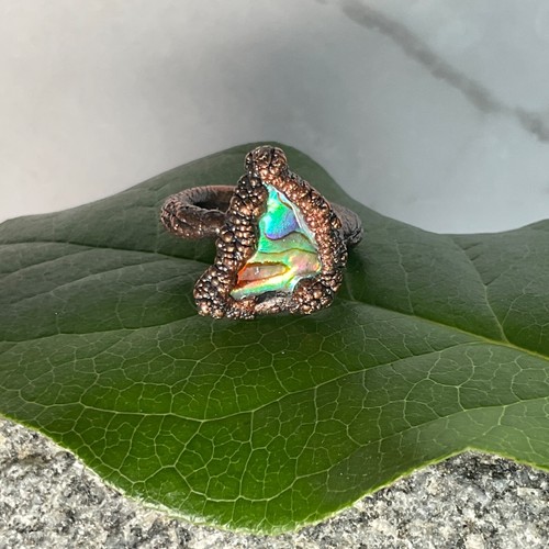 Copper ring size natural - copper,