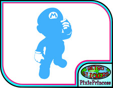 Mario Super B Vinyl Sticker