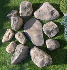 Fibreglass rocks natural - fibreglass,