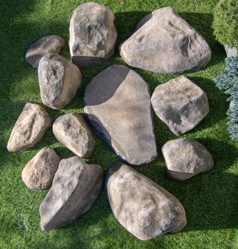 Fibreglass rocks natural - rocks,