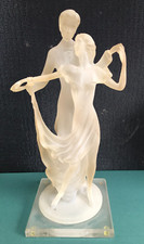 Crosa Italy 1997 Ballroom Dancing Couple Frosted Acrylic - Absolutely Beautiful