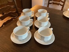 Apilco Cups and Saucers  set Of 6